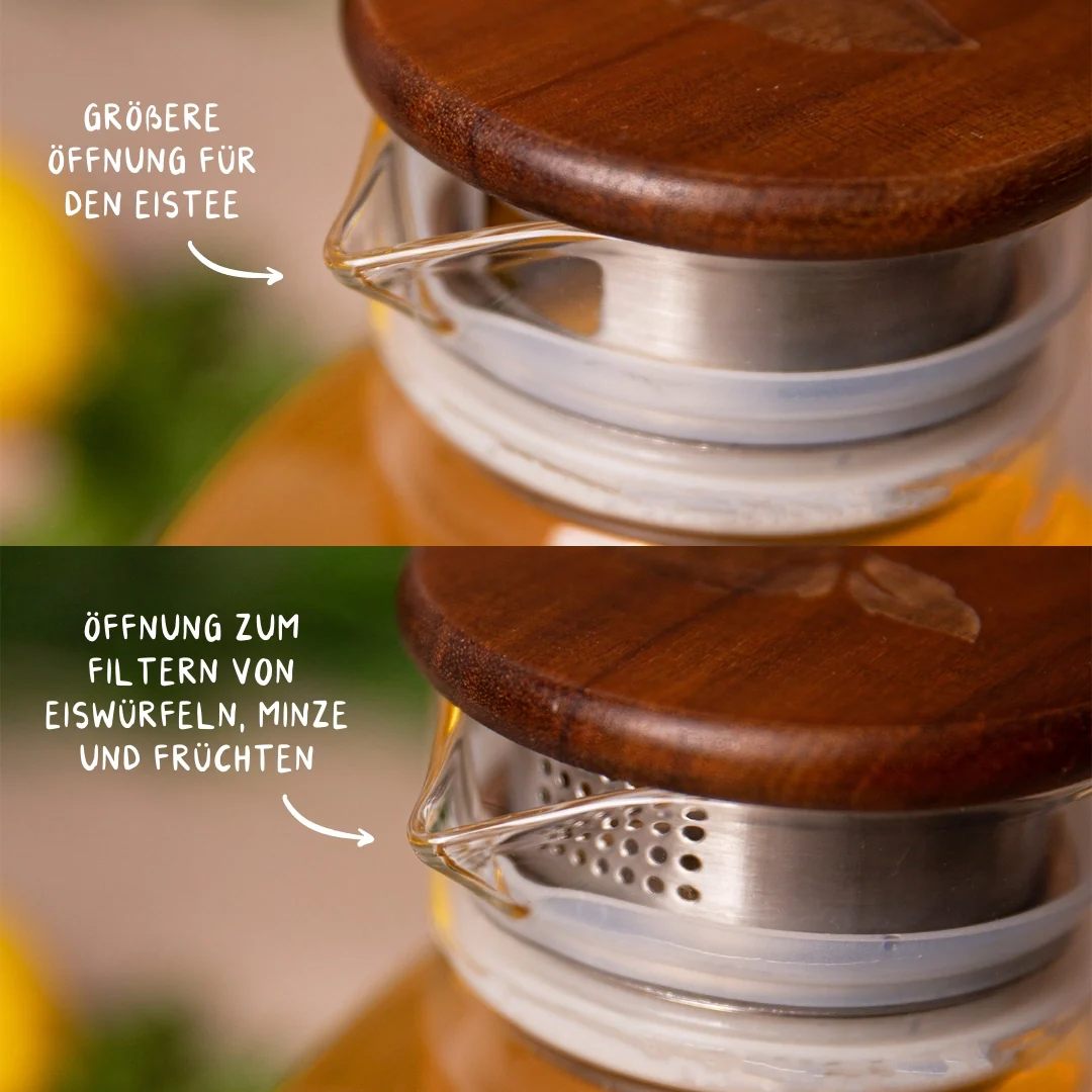 Glas Eisteekaraffe für Kühlschrank (1,5L) - Image 5
