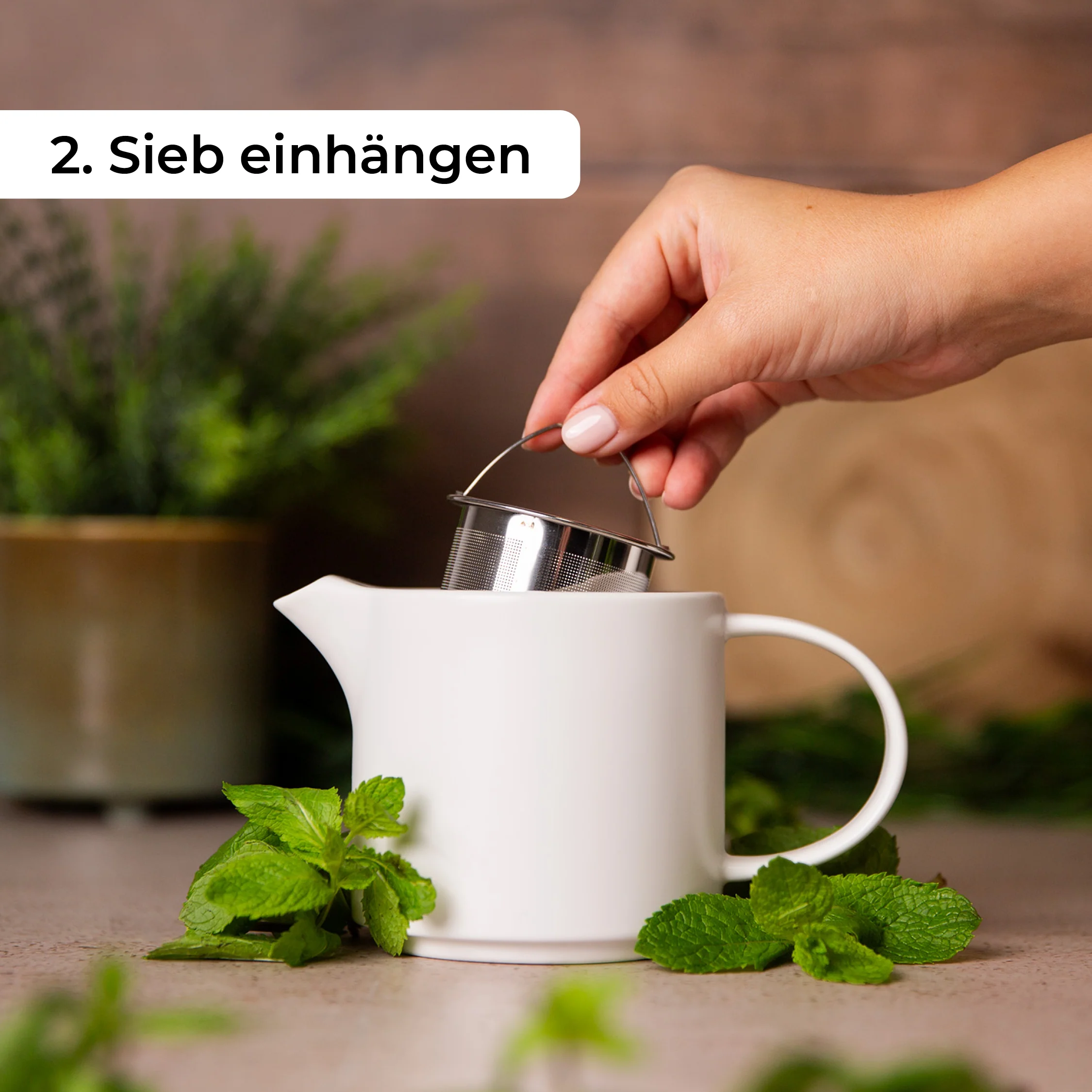 Keramik Teekanne (500ml) mit Tasse (400ml) - Image 9